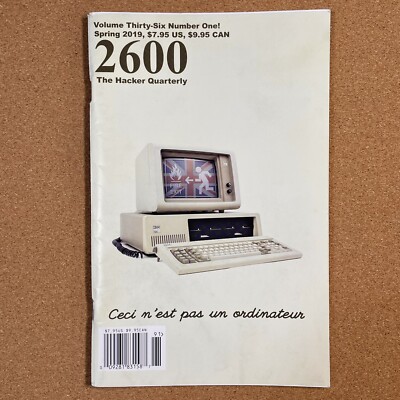 2600 THE HACKER QUARTERLY - Vol. 36 #1 2019 - IBM 5150 PC COVER