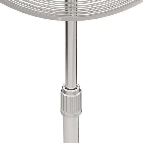 16" Brushed Nickel Retro Oscillating Pedestal Fan 3 Speed Adjustable Ventilation - Picture 5 of 9