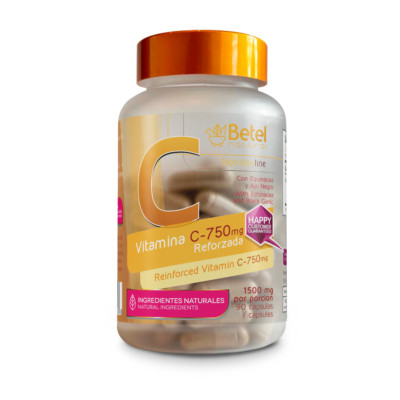 Premium Vitamin C 900 mg Plus Echinacea & Black Garlic by Betel Natural - 90 Cap