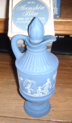 NEW Avon Vintage Avonshire Blue BIRD OF PARADISE Cologne   6 oz - Full
