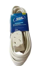 Triple Tap Extension Cord 3 Outlets 9 FT Long Safety Outlet Guards BUY 2 TO SAVE