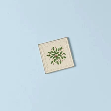 Lenox Christmas  China HOLIDAY Holly  - Christmas Carved Square Trivet - N/O