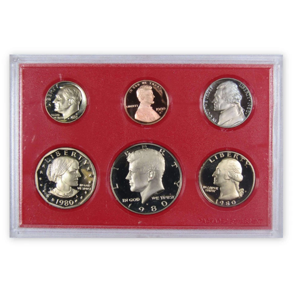 1980 Clad Proof Set U.S. Mint Original Government Packaging OGP - Image 2 of 4