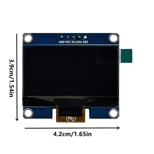 OLED 1.54" Blue/White LCD 128x64 Large Display I2C SSD1306 Bezel -Tested 1.5 AU - Picture 2 of 12