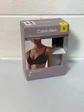Calvin Klein Women's 2-Pack Lightly Lined Wirefree Bra Set Size S - Black/Tan