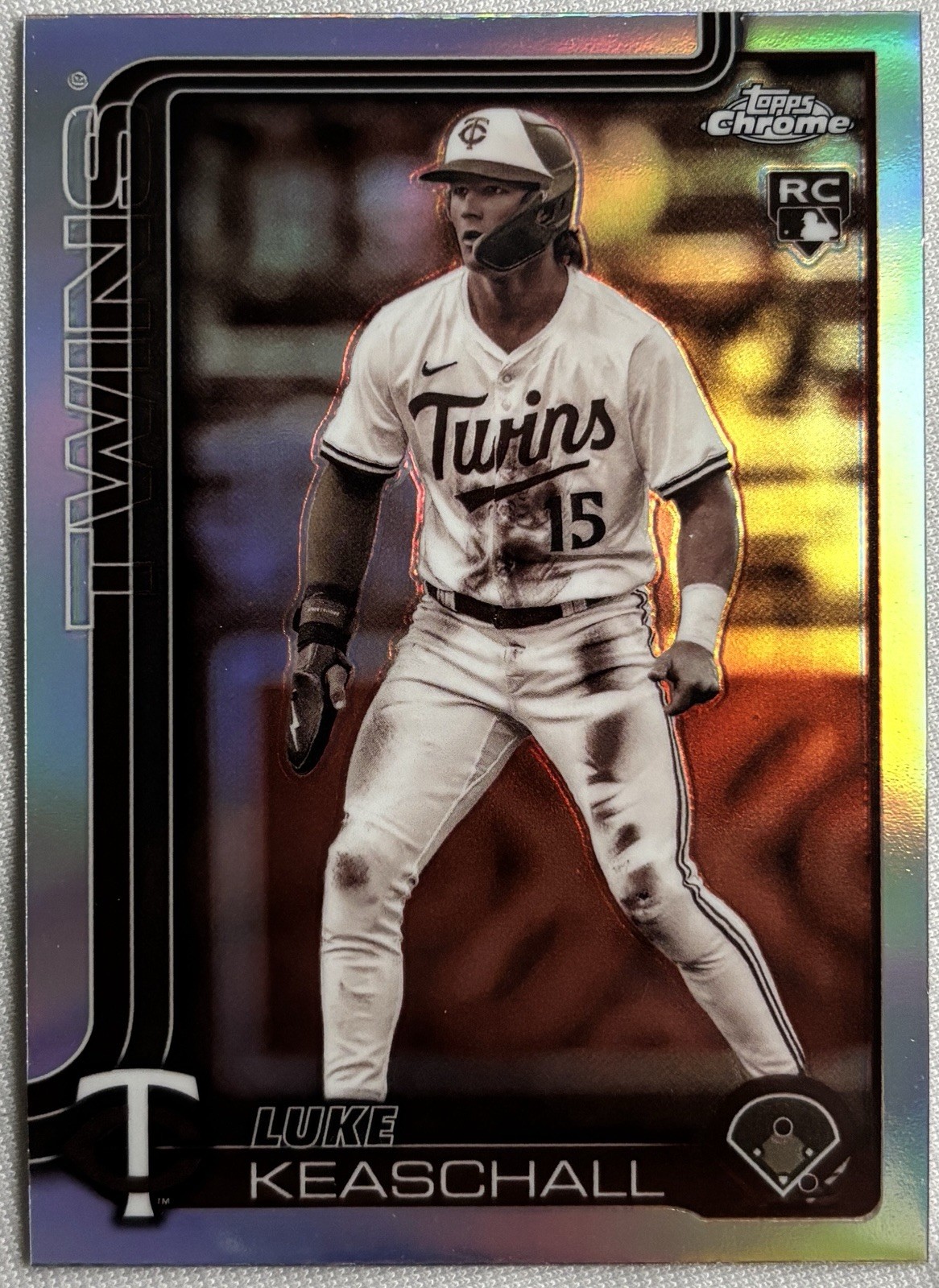 2025 Topps Chrome Update - Luke Keaschall  USC106 Sepia Refractor RC - Twins