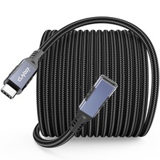 20ft USB-C Cable for 4K Displays - 100W Charging  10Gbps Transfer Rates