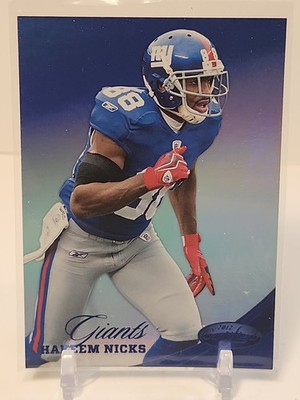 2012 Certified Mirror Blue #73 Hakeem Nicks Card 82/100