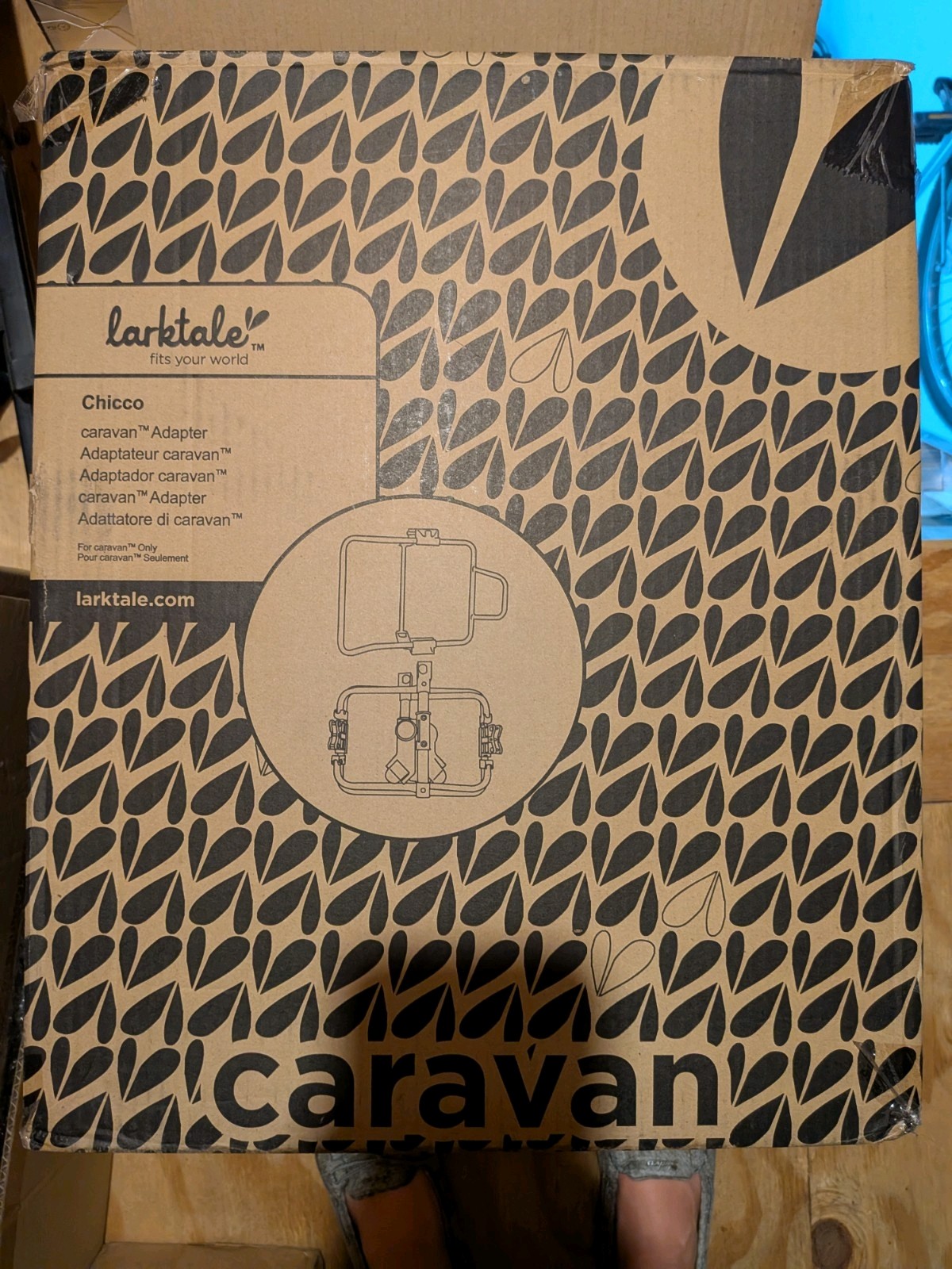 Larktale Caravan Adapter For Chicco Car Seats. New In Box