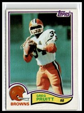 Greg Pruitt 1982 Topps #69 Cleveland Browns
