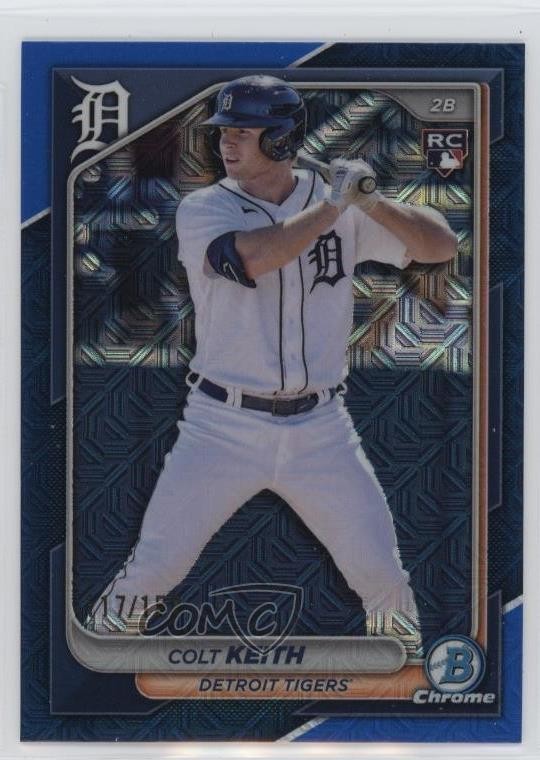 2024 Bowman Chrome Mega Box Blue Mojo Refractor 117/150 Colt Keith #34 1d4b