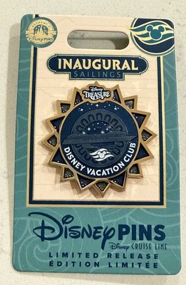 Disney Cruise Line DCL Treasure Ship Inaugural Sailings Vacation Club DVC LR Pin