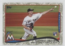 2014 Topps Update Rookie Debut Camo 84/99 Andrew Heaney #US-13 7ti