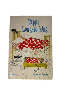 Pippi Longstocking by Astrid Lindgren   SC, English edit U.S.A. 70s Vintage