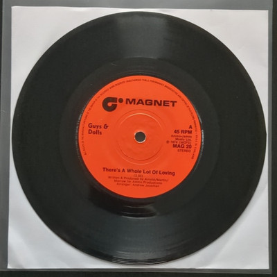 GUYS 'N' DOLLS-There's a whole lot of loving-1974 Magnet /7'' Vinyl *Play Tested
