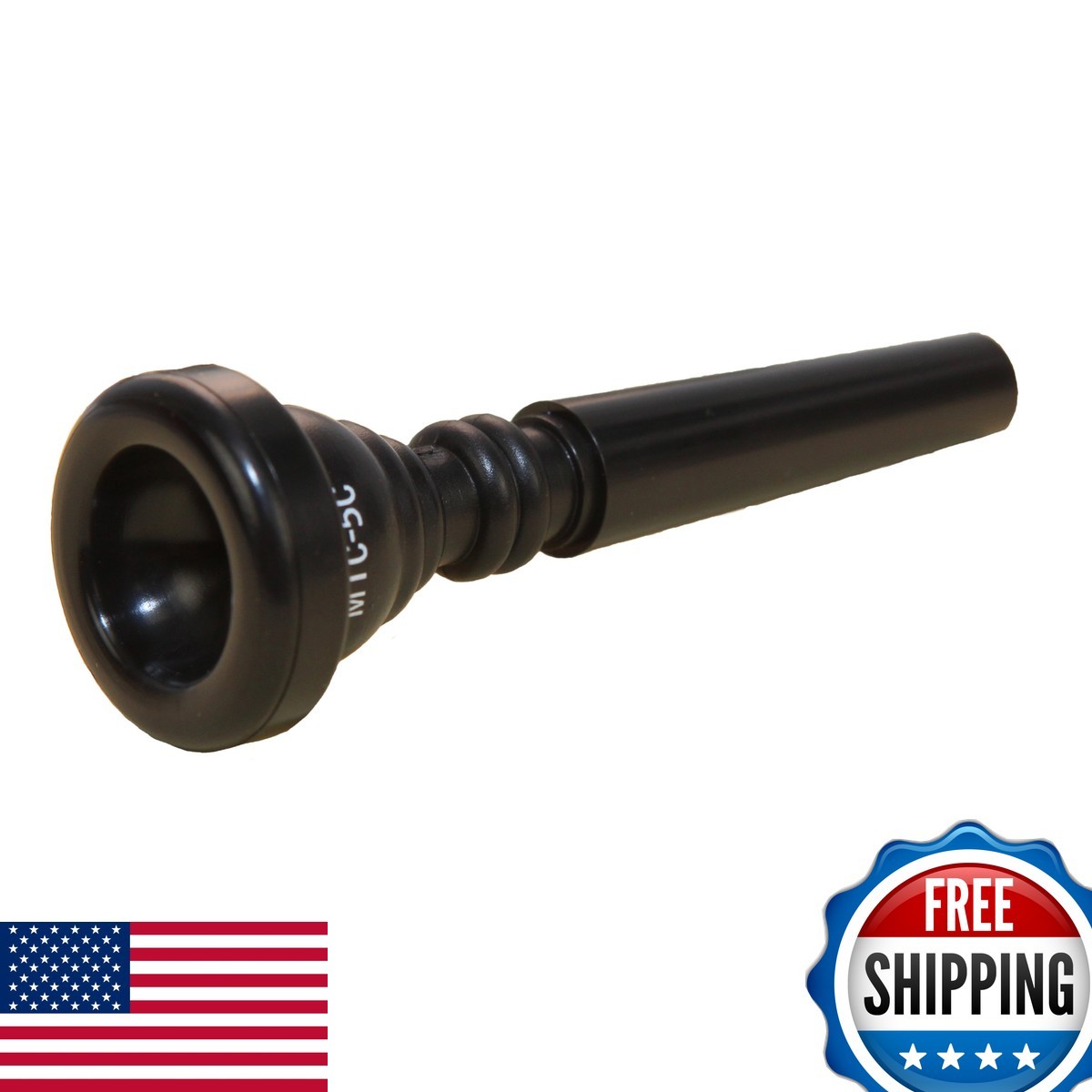 Mutec Mouthpieces Trumpet 3C Black Plastic Mouthpiece MTC-3C-BL