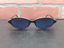 Vintage 80s Revo Oval Sunglasses 1118/061 Black Frames France L  K 