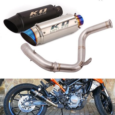 Stainless Steel Modified 51mm Exhaust Pipe for Duke 390 125 250 RC390 2017-2020