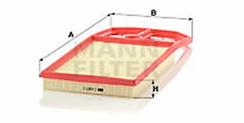 Mann-Filter C 4287/2 Luftfilter FüR Seat, Skoda, VW-image