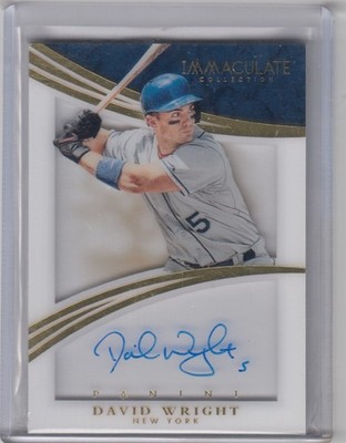 2015 David Wright Immaculate SHADOWBOX AUTO Acetate /25 - #51 New York NY Mets