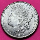 1921 Morgan Silver Dollar $1 Circulated 90%