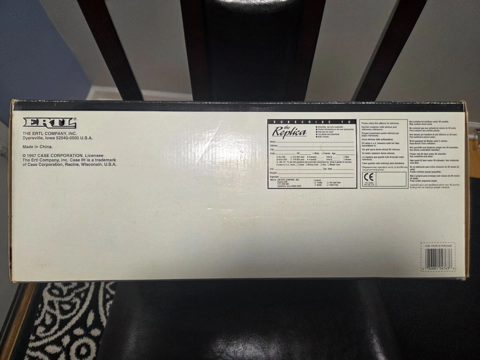 Ertl Case 8575 Rectangular Baler W/Bale - NIB! 1/16 Toy #4763 - Image 4 of 4