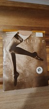Vassarette Romantic Lace Sheer Thigh Highs Nude Small/Medium Vintage New USA