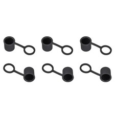 20pcs Silicone BNC-B Anti-Dust Stopper Cap Cover for Female Jack Black DIY