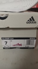 Adidas VL Court 3.0 K Size 7 Pink White