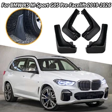 4PC For BMW X5 M-Sport G05 2019-2026 Mud Flaps Splash Guard Mudguards Fender Set