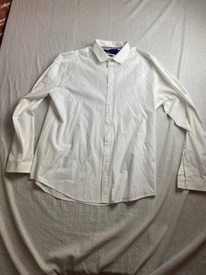 American Rag Button Up Shirt Mens Size XL White Button Up Long Sleeve Casual