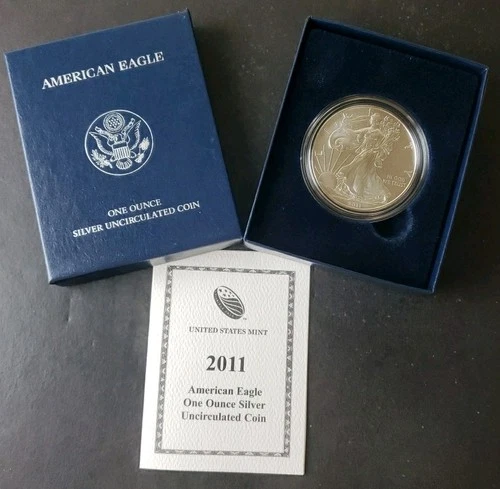 2011 W Burnished $1 American Silver Eagle Dollar