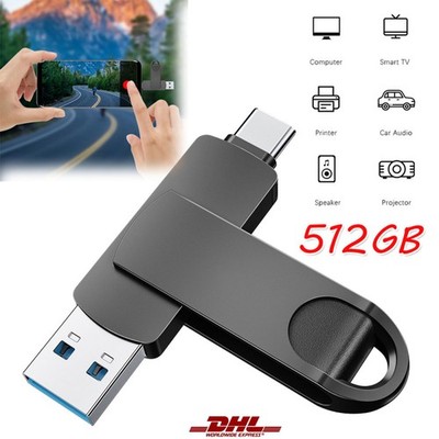 512GB 2 in 1 USB 3.1 Type C Dual OTG Flash Drive Speicherstick USB Memory Stick*