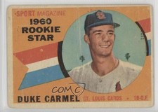 1960 Topps Sport Magazine 1960 Rookie Star Duke Carmel #120 00jz