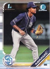 2019 Bowman Draft San Diego Padres Cj Abrams Base Chrome Refractor