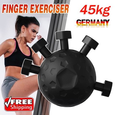 Finger Exerciser Ball Handgelenk Stärke Griff Therapie Relief Squeeze Trainer DE