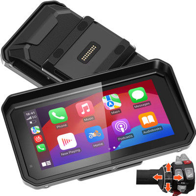 6 Inch Wireless CarPlay Moto Android Auto Portable Digital Motorcycle Dashboard 