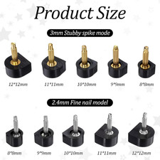 20 Pairs High Heel Replacement Tips Heel Caps For High Heels Repair Kit Dowel...
