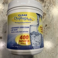Clear DysphagiAide Thickener Powder - 400 Servings - Instant Thickener for Li...