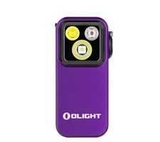Olight Oclip Pro - Purple-Clip on Flashlight, Floodlight Spotlight/Red Light New