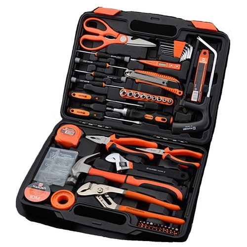 Harden 63 Piece Tool Set with Tool Box - Portably Handyman Tool Kit for ...