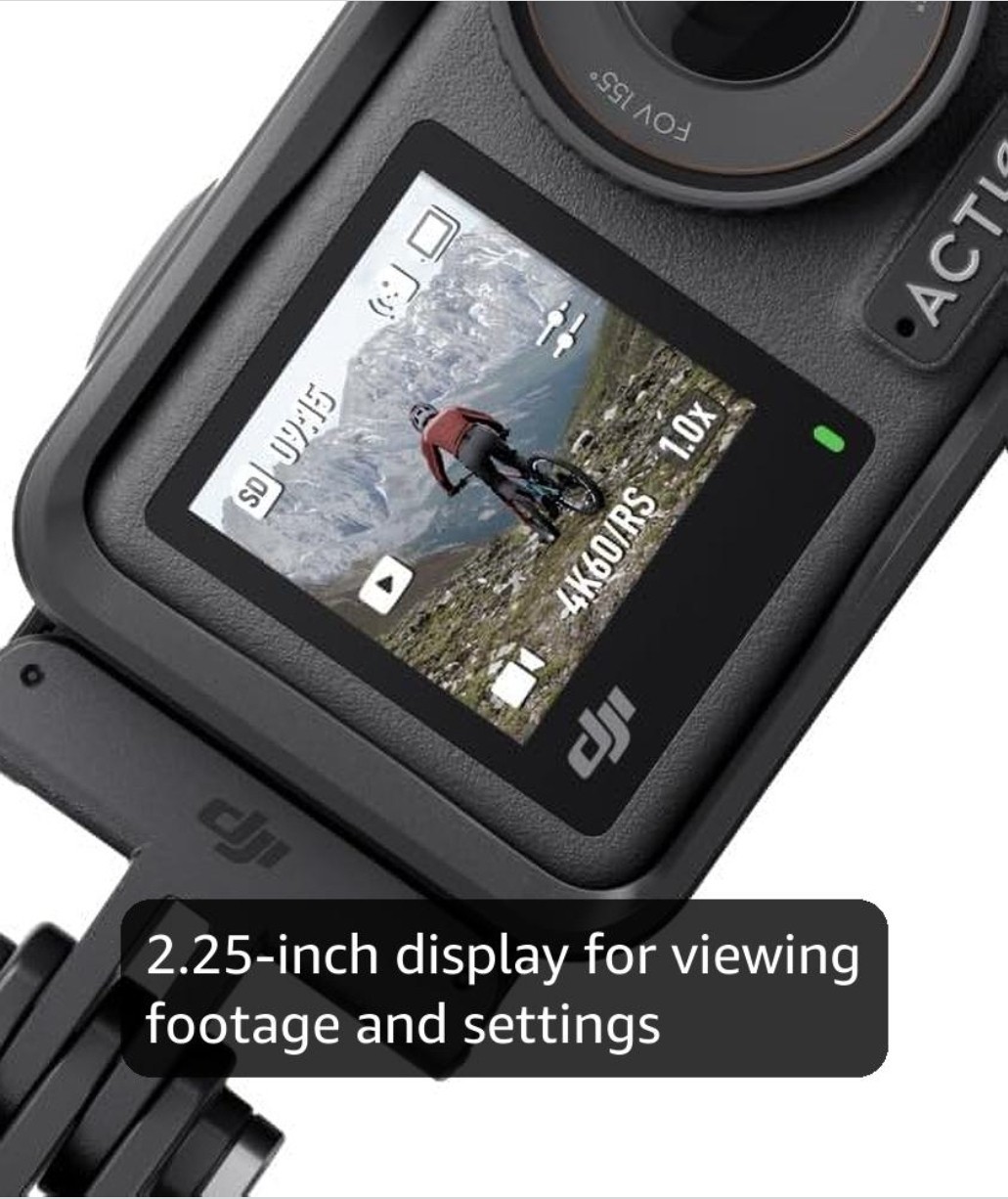 DJI Osmo Action 4 Adventure Combo 4K 120fps Waterproof Camera 3 Batteries Case 