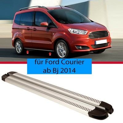 Alu Trittbretter Schweller Flankenschuz für Ford Courier ab Bj 2014