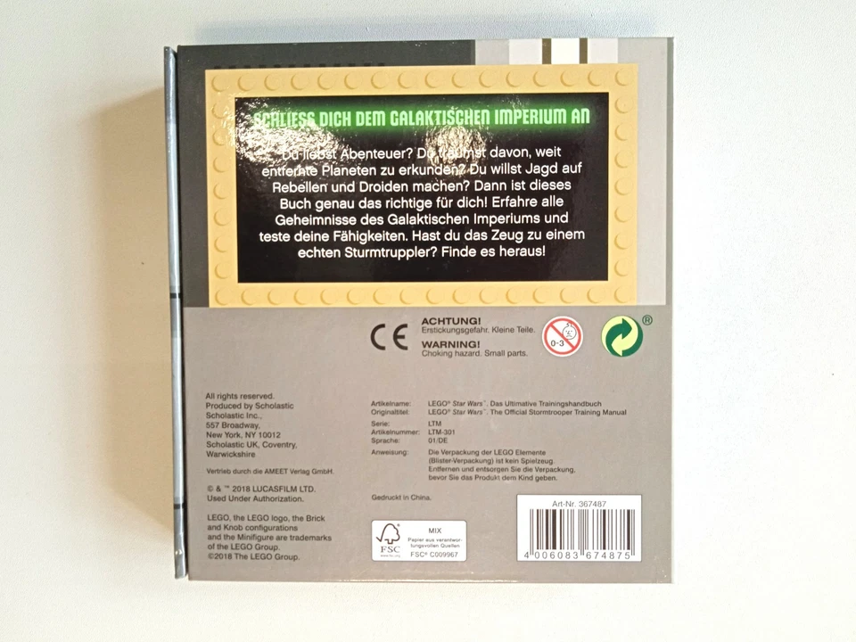 "LEGO® STAR WARS - DAS ULTIMATIVE TRAININGSHANDBUCH MIT MINIFIGUR - unbenutzt - Bild 2 von 3