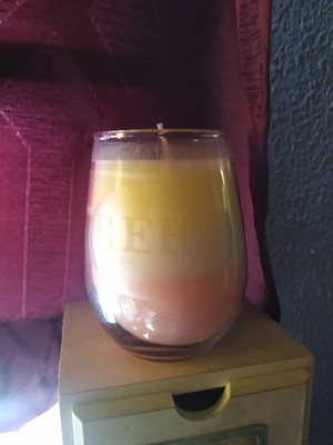 Homemade Decorative Candle Scent Three Different Sense And A 10 inch Glass Jar