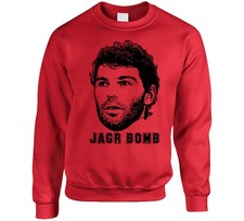 Jaromir Jagr New Jersey Hockey Jagr Bomb Vintage Red Unisex Crewneck Sweatshirt