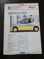 Salone Internazionale Auto Ginevra Brochure Prototipo Fiat Zic Elettrica