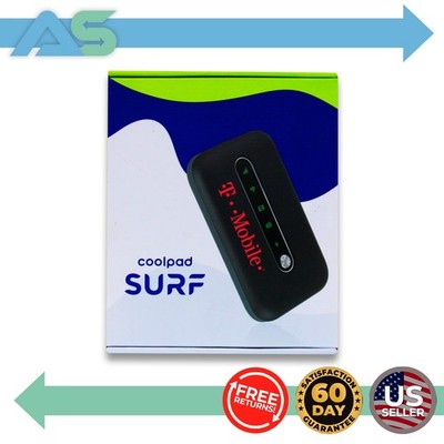 T-Mobile Coolpad Surf CP332A Black WiFi HotSpot Modem, Up to 15 Devices, 4G LTE