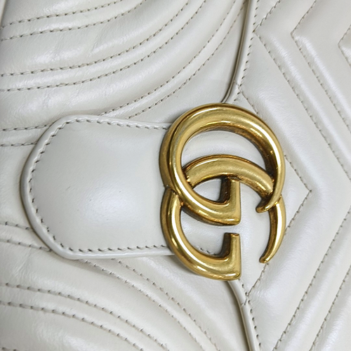 Gucci GG Marmont Series Logo Tassel Striped Shoulder Strap - Very Good #1JQDJ86 - Picture 11 of 15
