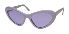 NEW ANDY WOLF BLAIR SUNGLASSES PURPLE 57-18-140 WOMENS CAT EYE FULL-RIM PLASTIC